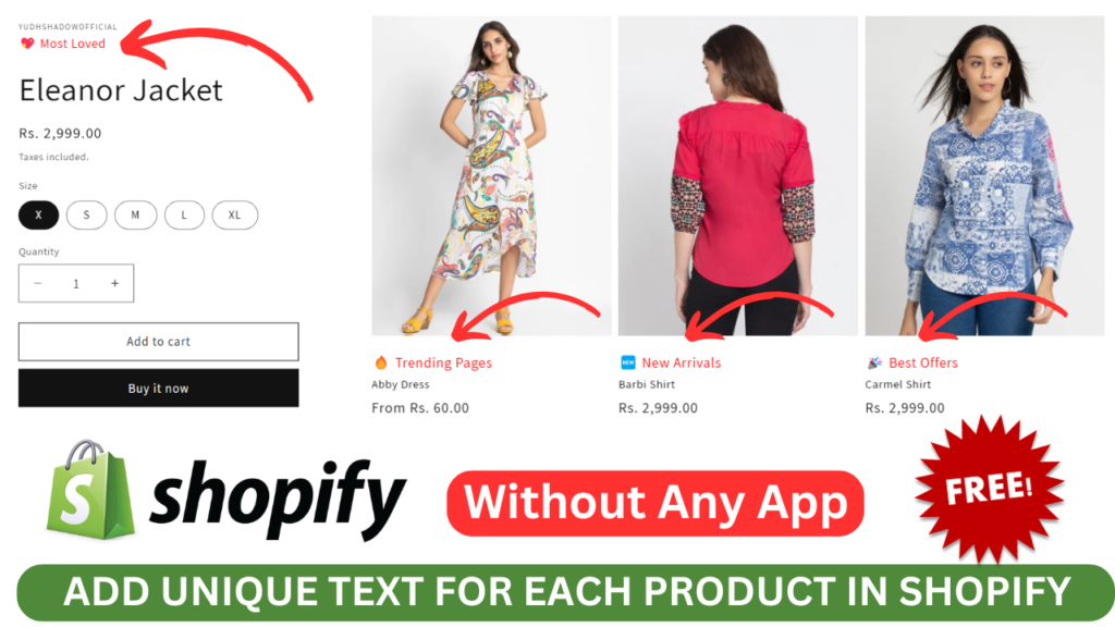 How to Add Dynamic Text on Shopify Product Card and Product Page | Shopify | Devdesire