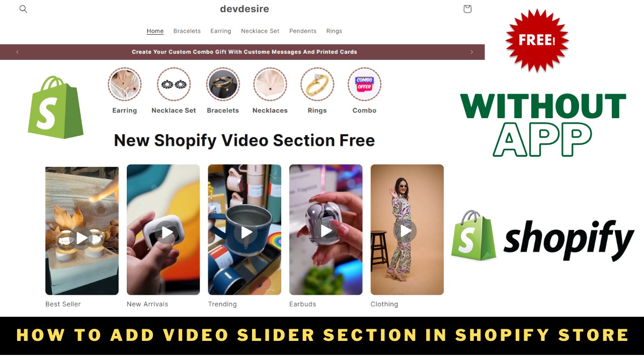 Create a video Slider in Shopify